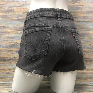 Levi's 537 Low Flare Cut Off Jean Shorts Stonewashed Women's Size 10M